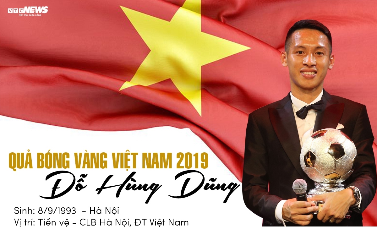 Infographics: Quả bóng Vàng Việt Nam 2019 Đỗ Hùng Dũng